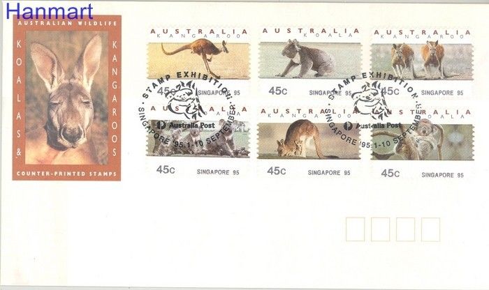 Znaczek Australia 1994 Mi aut 40-45 FDC