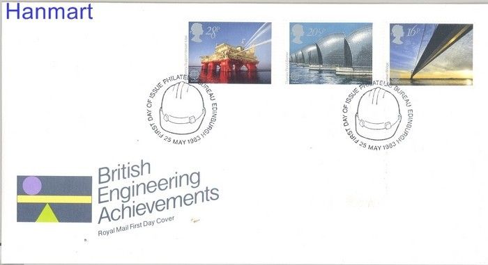 Znaczek Wielka Brytania 1983 Mi 953-955 FDC