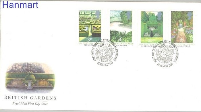 Znaczek Wielka Brytania 1983 Mi 962-965 FDC
