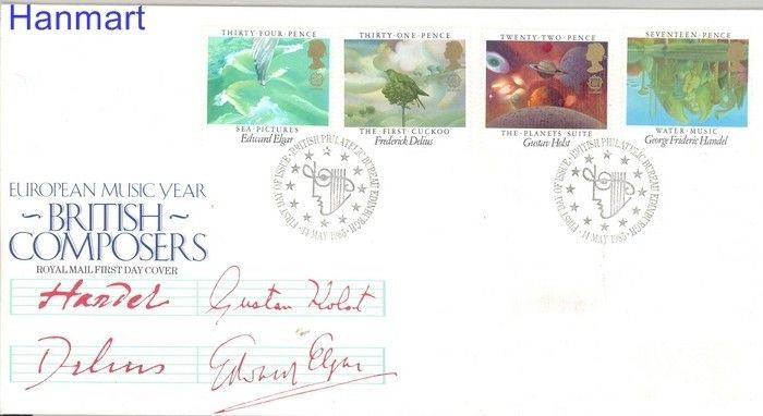 Znaczek Wielka Brytania 1985 Mi 1027-1030 FDC