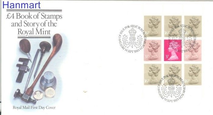 Znaczek Wielka Brytania 1983 Mi blatt 114 FDC