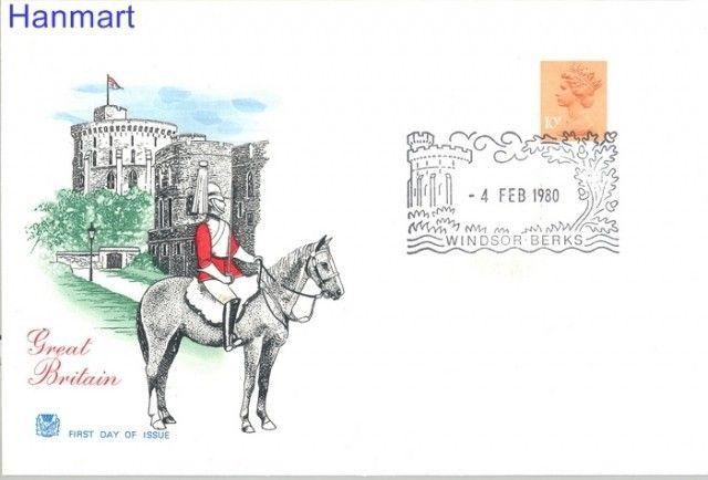 Znaczek Wielka Brytania 1980 Mi 4 FDC