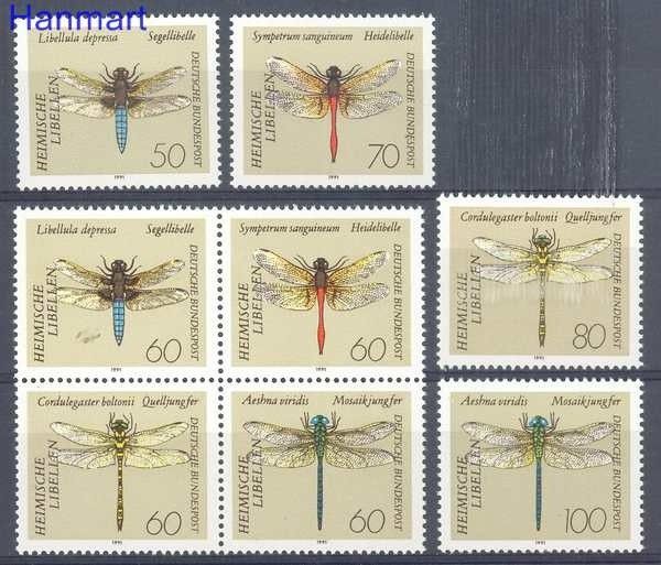 Znaczek Niemcy 1991 Mi 1545-1552 Czyste **