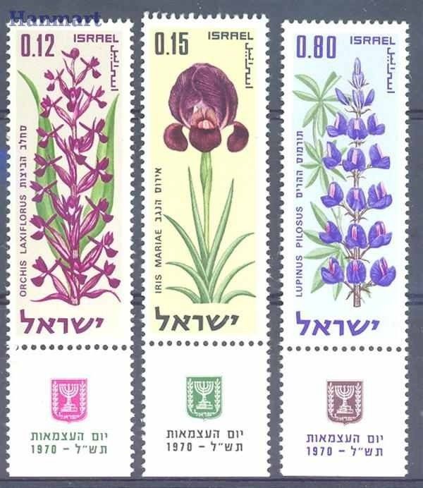 Znaczek Izrael 1970 Mi 470-472 Czyste **