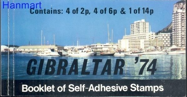 Znaczek Gibraltar 1974 Mi mh 1 Czyste **
