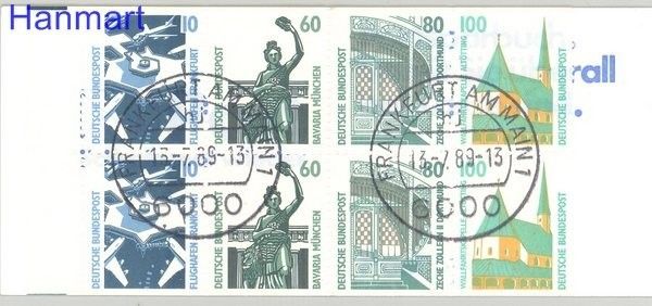 Znaczek Niemcy 1989 Mi mh 26 Stemplowane