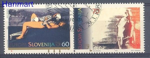 Znaczek Słowenia 1995 Mi 110-111 Stemplowane