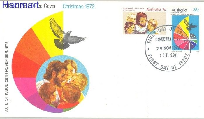 Znaczek Australia 1972 Mi 511-512 FDC