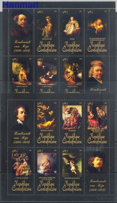 Znaczek Republika Środkowoafrykańska 2011 Mi 3333-3344 Czyste **