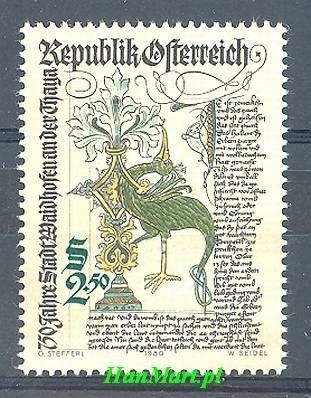 Znaczek Austria 1980 Mi 1658 Czyste **