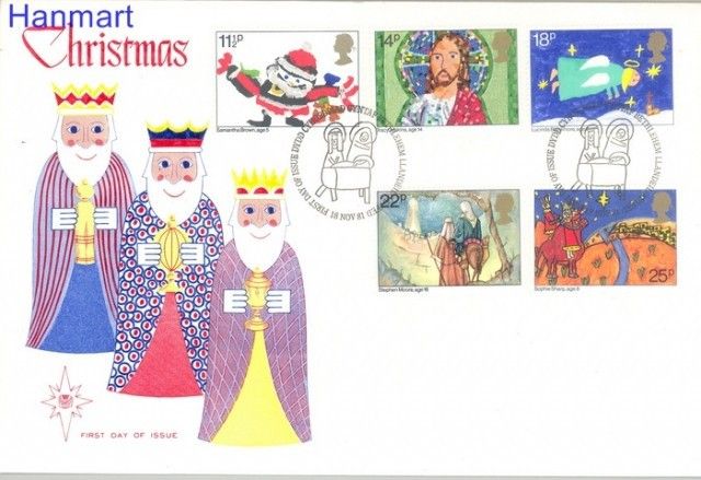 Znaczek Wielka Brytania 1981 Mi 895-899 FDC