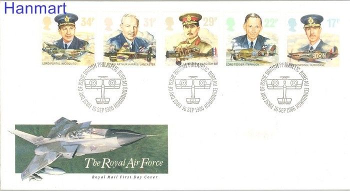Znaczek Wielka Brytania 1986 Mi 1085-1089 FDC