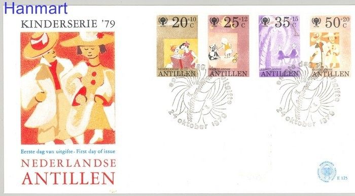 Znaczek Antyle Holenderskie 1979 Mi 401-404 FDC
