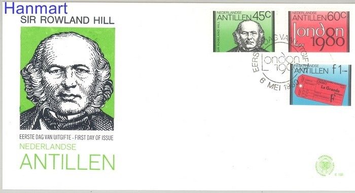 Znaczek Antyle Holenderskie 1980 Mi 419-421 FDC
