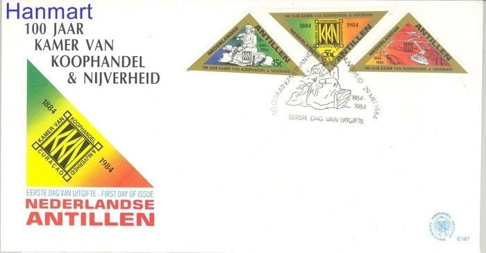 Znaczek Antyle Holenderskie 1984 Mi 527-529 FDC