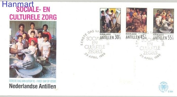 Znaczek Antyle Holenderskie 1986 Mi 586-588 FDC