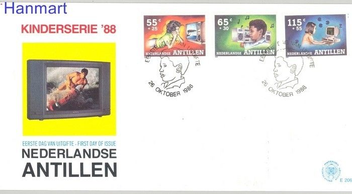 Znaczek Antyle Holenderskie 1988 Mi 646-648 FDC