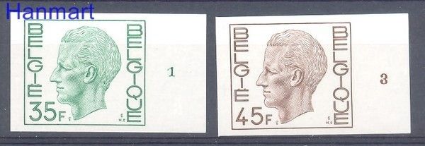 Znaczek Belgia 1980 Mi 2036-2037B Czyste **
