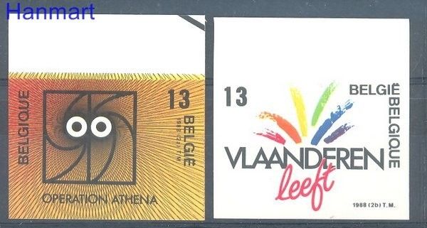 Znaczek Belgia 1988 Mi 2329-2330B Czyste **