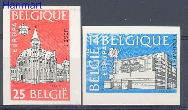 Znaczek Belgia 1990 Mi 2419-2420B Czyste **