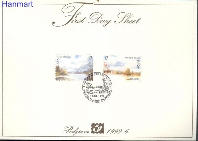 Znaczek Belgia 1999 Mi 2867-2868 FDC