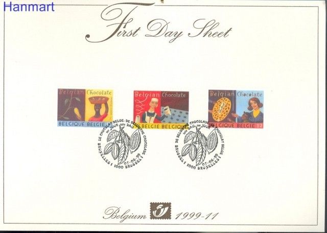 Znaczek Belgia 1999 Mi 2877-2879 FDC
