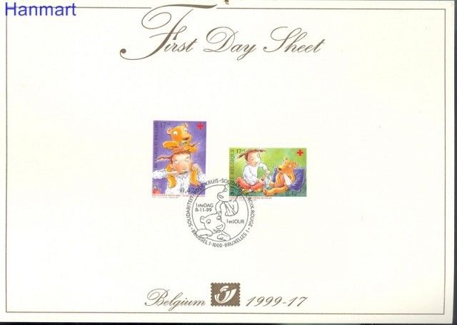 Znaczek Belgia 1999 Mi 2903-2904 FDC