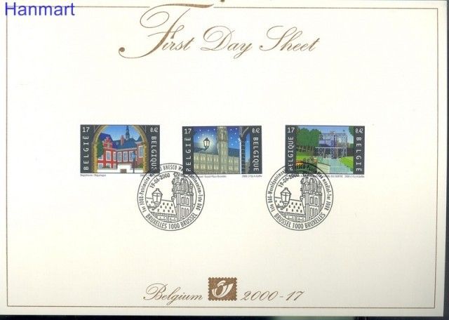 Znaczek Belgia 2000 Mi 2974-2976 FDC