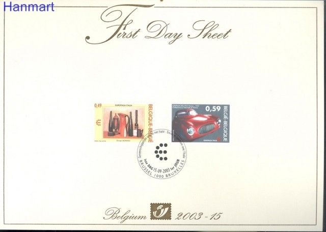 Znaczek Belgia 2003 Mi 3254-3255 FDC