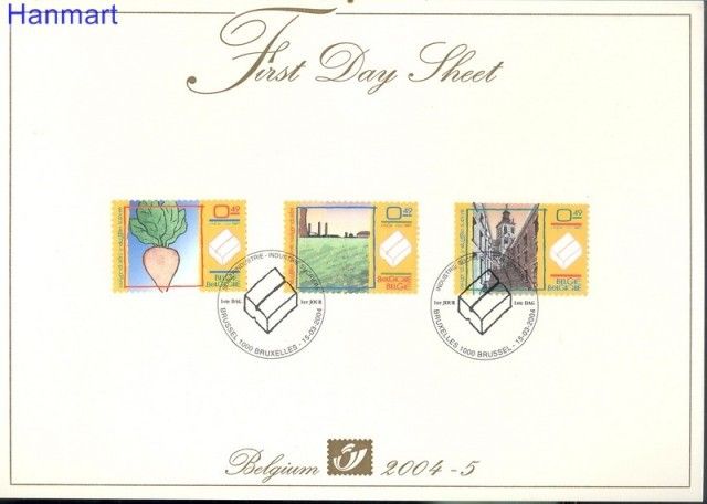 Znaczek Belgia 2004 Mi 3295-3297 FDC