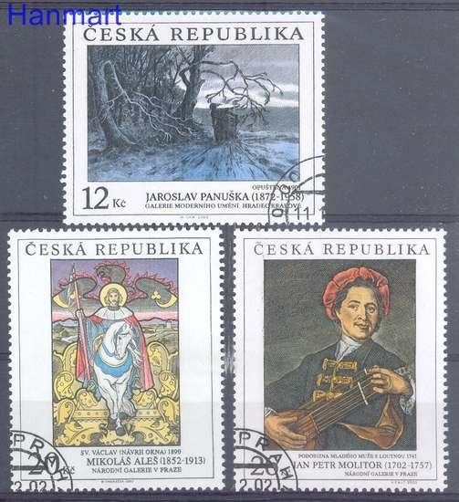 Znaczek Czechy 2002 Mi 342-344 Stemplowane