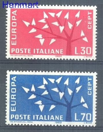 Znaczek Włochy 1962 Mi 1129-1130 Czyste **