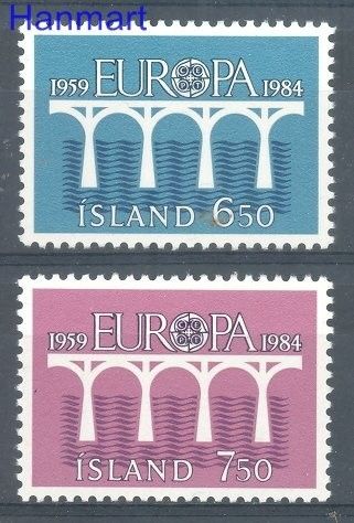 Znaczek Islandia 1984 Mi 614-615 Czyste **