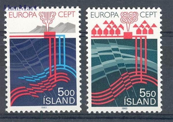 Znaczek Islandia 1983 Mi 598-599 Czyste **