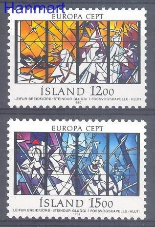 Znaczek Islandia 1987 Mi 665-666 Czyste **