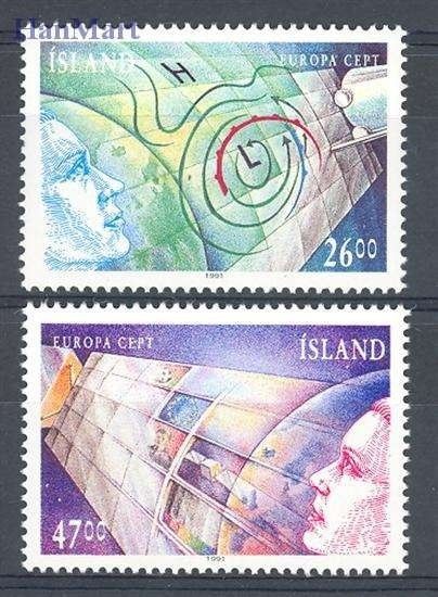 Znaczek Islandia 1991 Mi 742-743 Czyste **