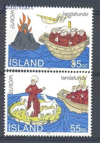 Znaczek Islandia 1994 Mi 800-801 Czyste **