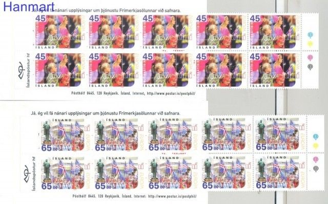Znaczek Islandia 1998 Mi mh 890-891 Czyste **