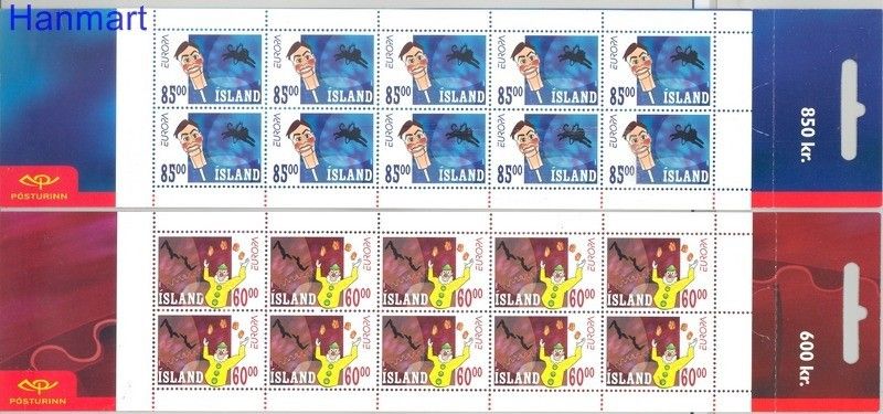 Znaczek Islandia 2002 Mi mh 1009-1010 Czyste **