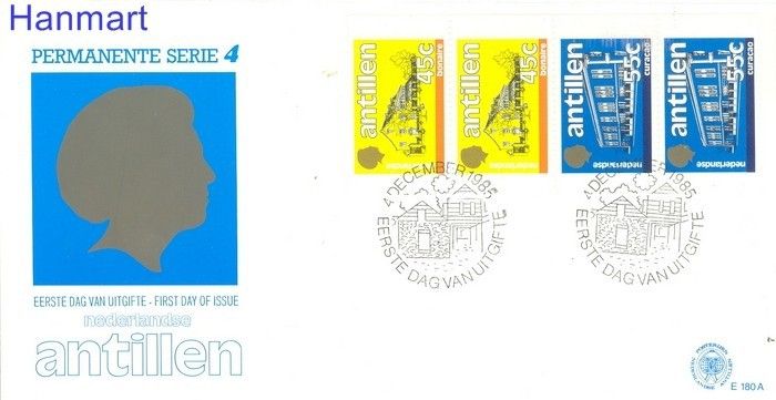 Znaczek Antyle Holenderskie 1985 Mi h-blatt 8 FDC