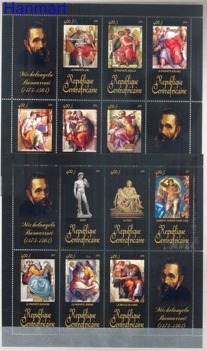 Znaczek Republika Środkowoafrykańska 2011 Mi 3208-3219 Czyste **