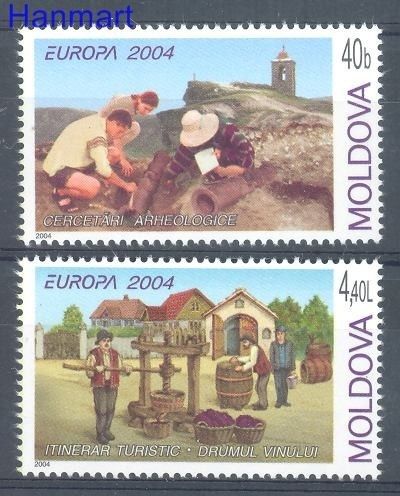 Znaczek Mołdawia 2004 Mi 487-488 Czyste **