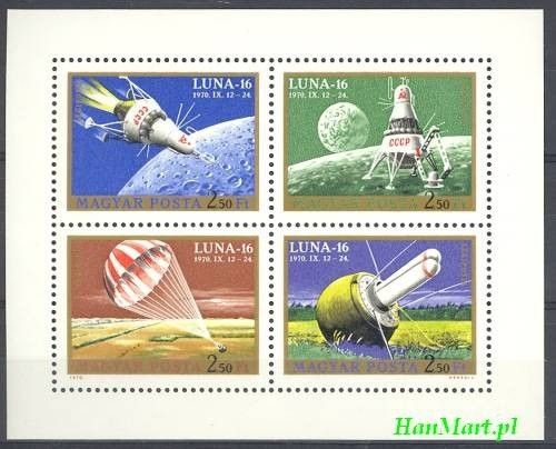 Znaczek Węgry 1970 Mi 2642-2645 Czyste **