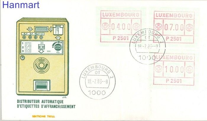 Znaczek Luksemburg 1983 Mi aut 1 FDC