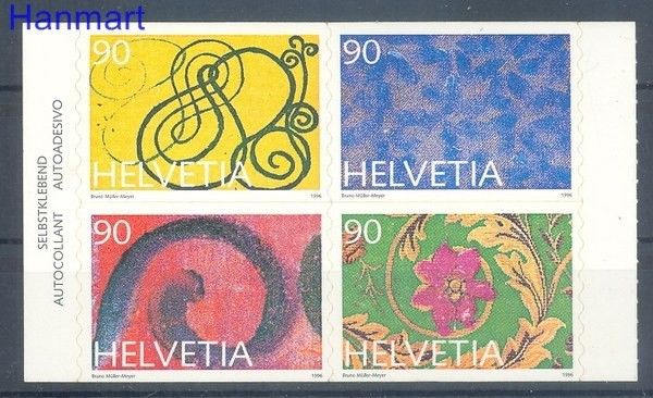 Znaczek Szwajcaria 1996 Mi h-blatt 1589-1592 Czyste **