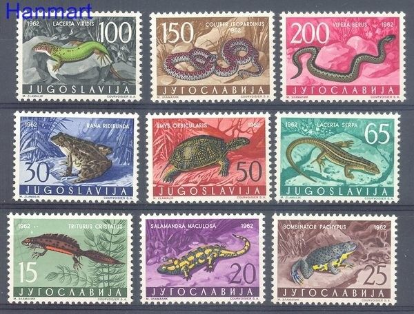 Znaczek Jugosławia 1962 Mi 1007-1015 Czyste **