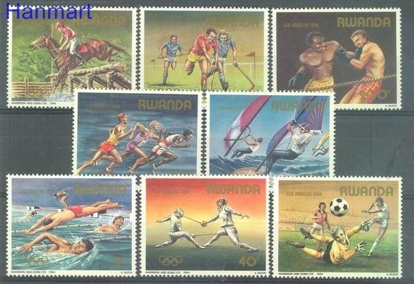 Znaczek Rwanda 1984 Mi 1275-1282 Czyste **
