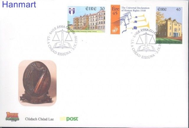 Znaczek Irlandia 1998 Mi 1096-1098 FDC