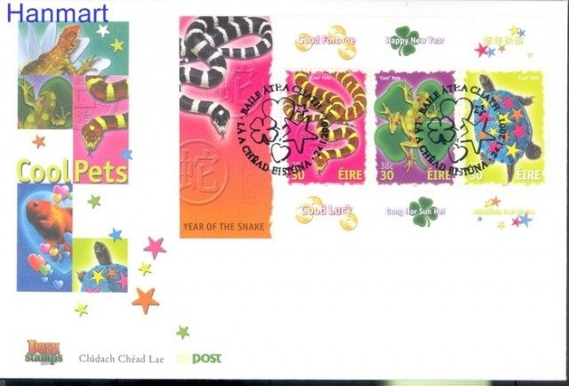 Znaczek Irlandia 2001 Mi bl 37 FDC