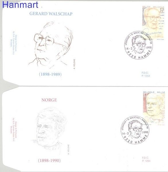 Znaczek Belgia 1998 Mi 2778-2779 FDC